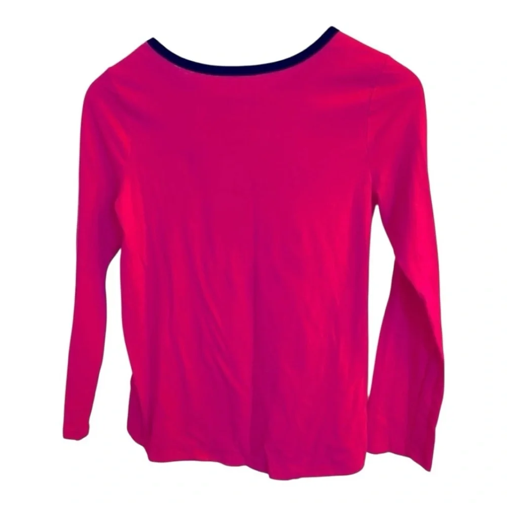 Justice Kids Long Sleeve Pink and Black Dance Tee